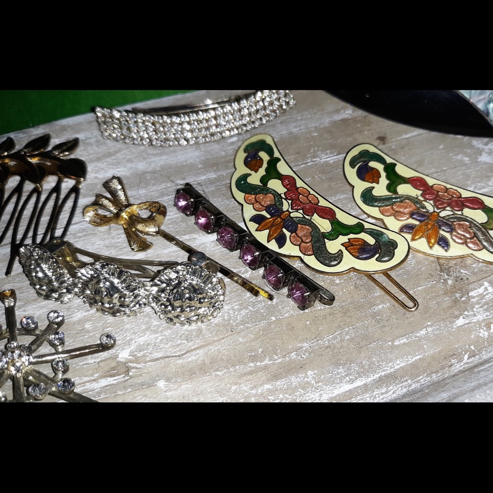 VINTAGE & Modern Hair Clips , Combs, Barrett’s,